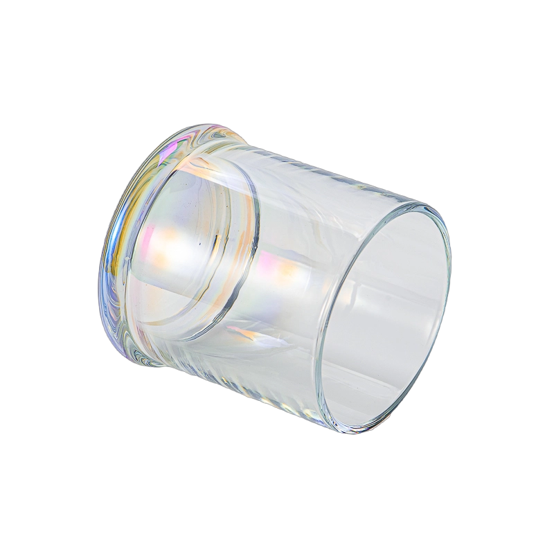 530ml yellow gradient glass candle jar wholesale