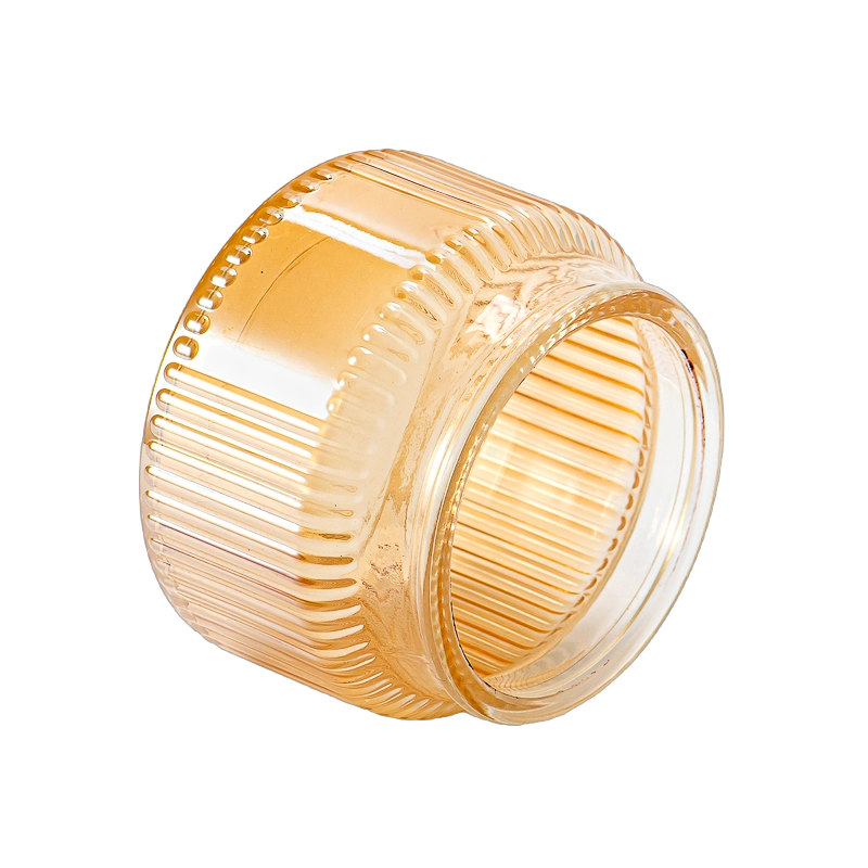Wholesale Gradient Color Glass Vessel Scented Soy Candle Glass Jar
