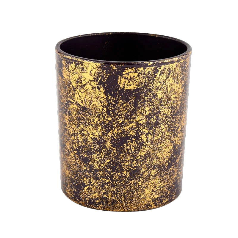 Luxury gold glass candle jar for home decoration wholesale Luxury gold glass candle jar for home decoration wholesale