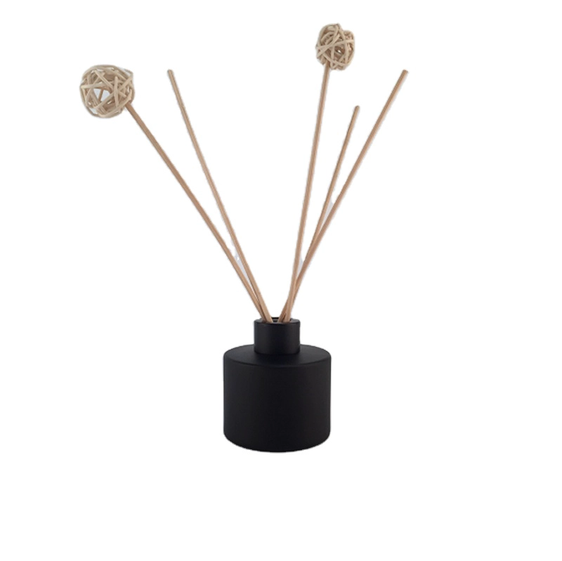 diffuser glass bottle, empty black aroma diffuser bottle