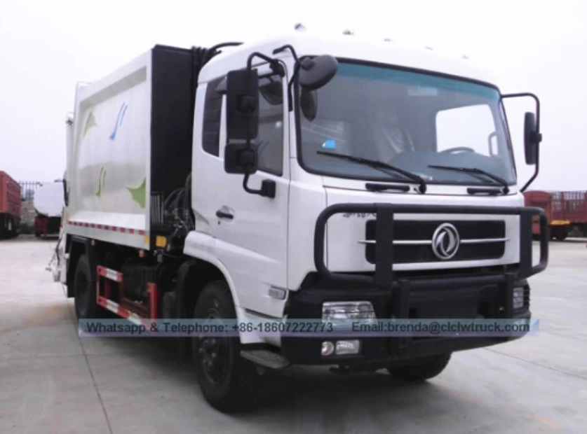 High-capacity China garbage compactor truck