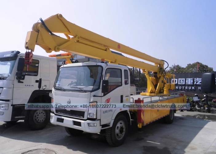 High working truck with 20m reach capacity
