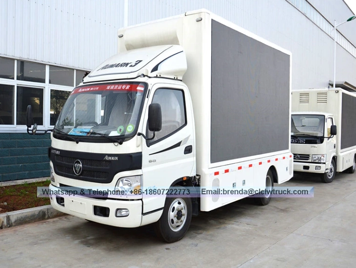 Mobile LED screen truck export China