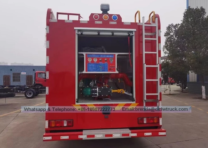 High-Capacity Firefighting Truck with Pump