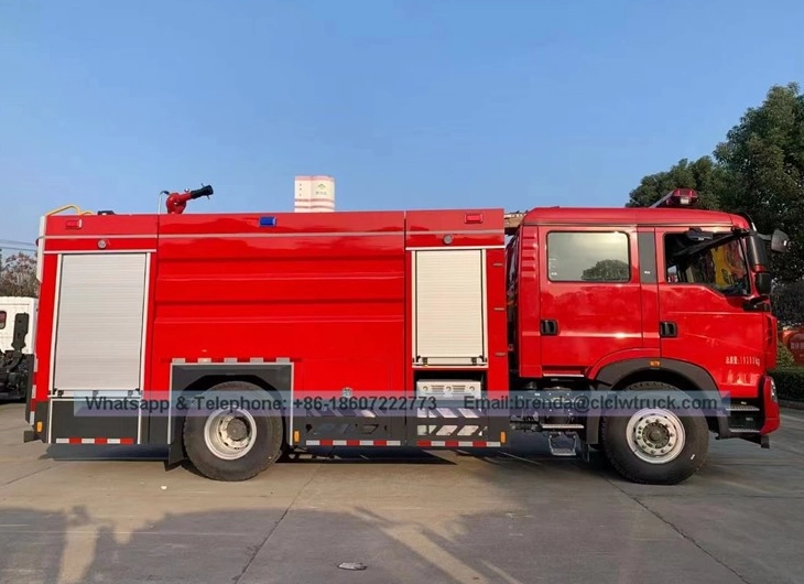 Especificaciones del camión de extinción de incendios Sinotruk