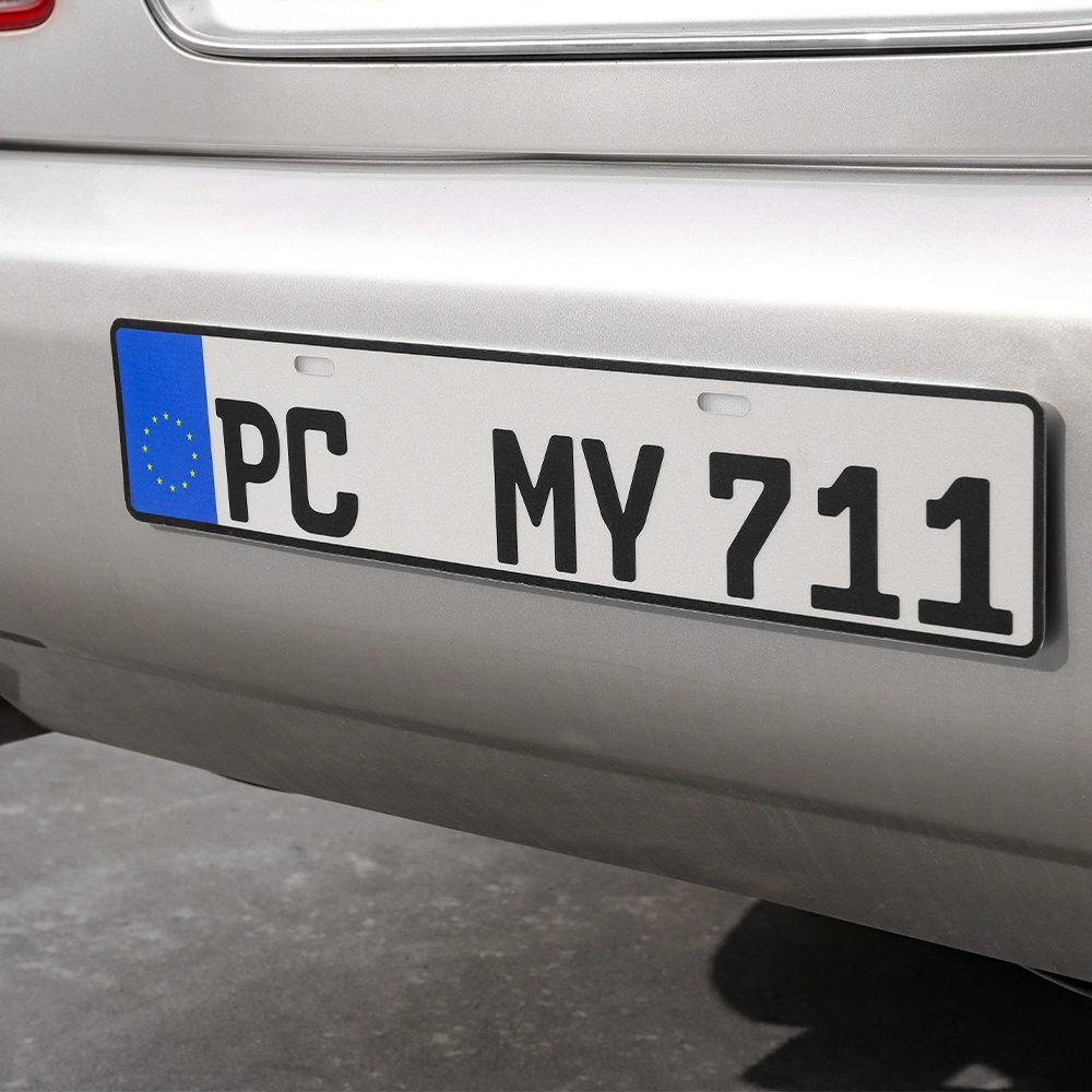 Nummernschild-Klebepads, Kfz-Kennzeichenhalter mit Klettverschluss
