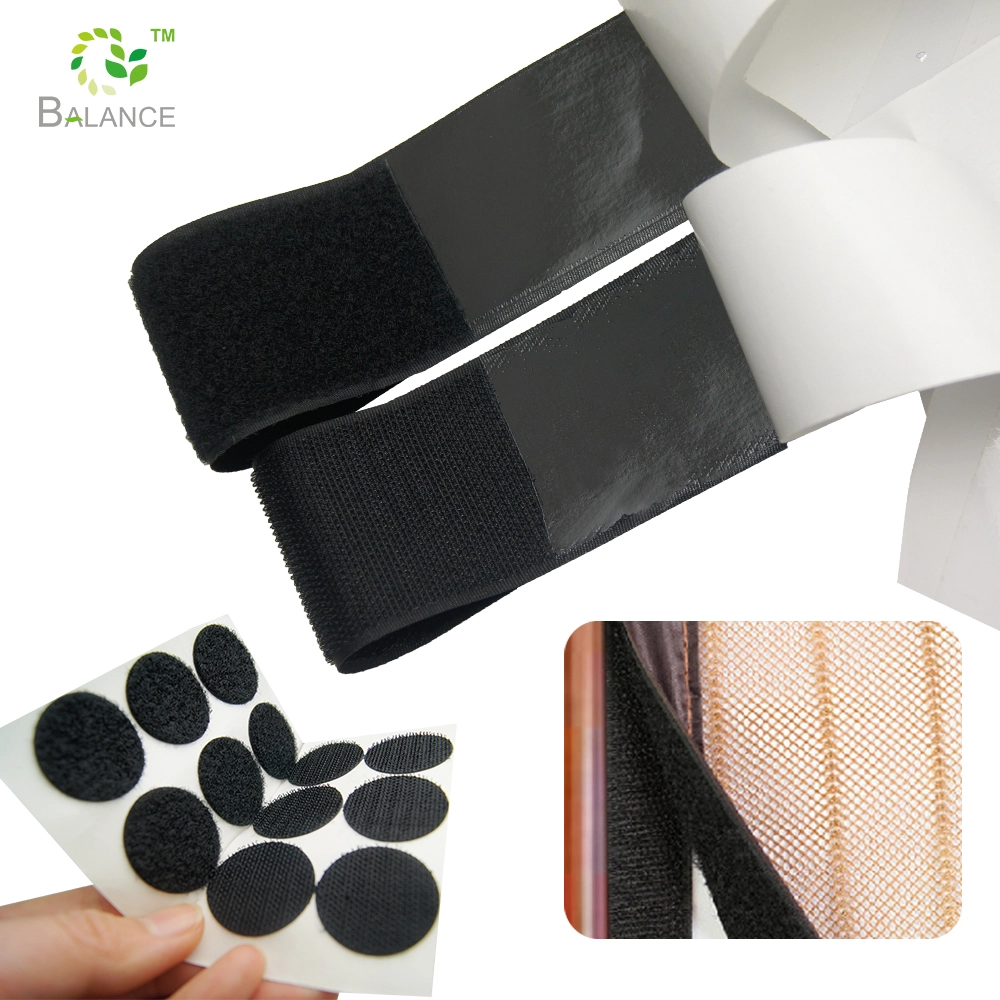 Puntos de gancho y bucle cortados de troqueles de bucle anti -slip antidlipe -curling reutilizable dots adhesivos fabricante