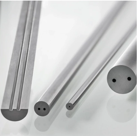 Tungsten Carbide Round Rods with straight coolant holes