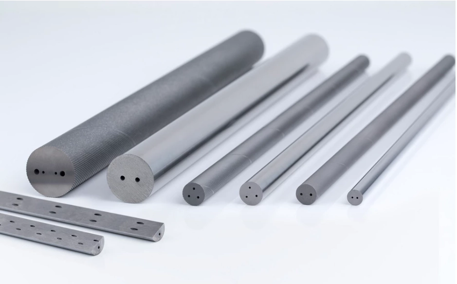 Tungtsen Carbide Round Bar with helical coolant holes