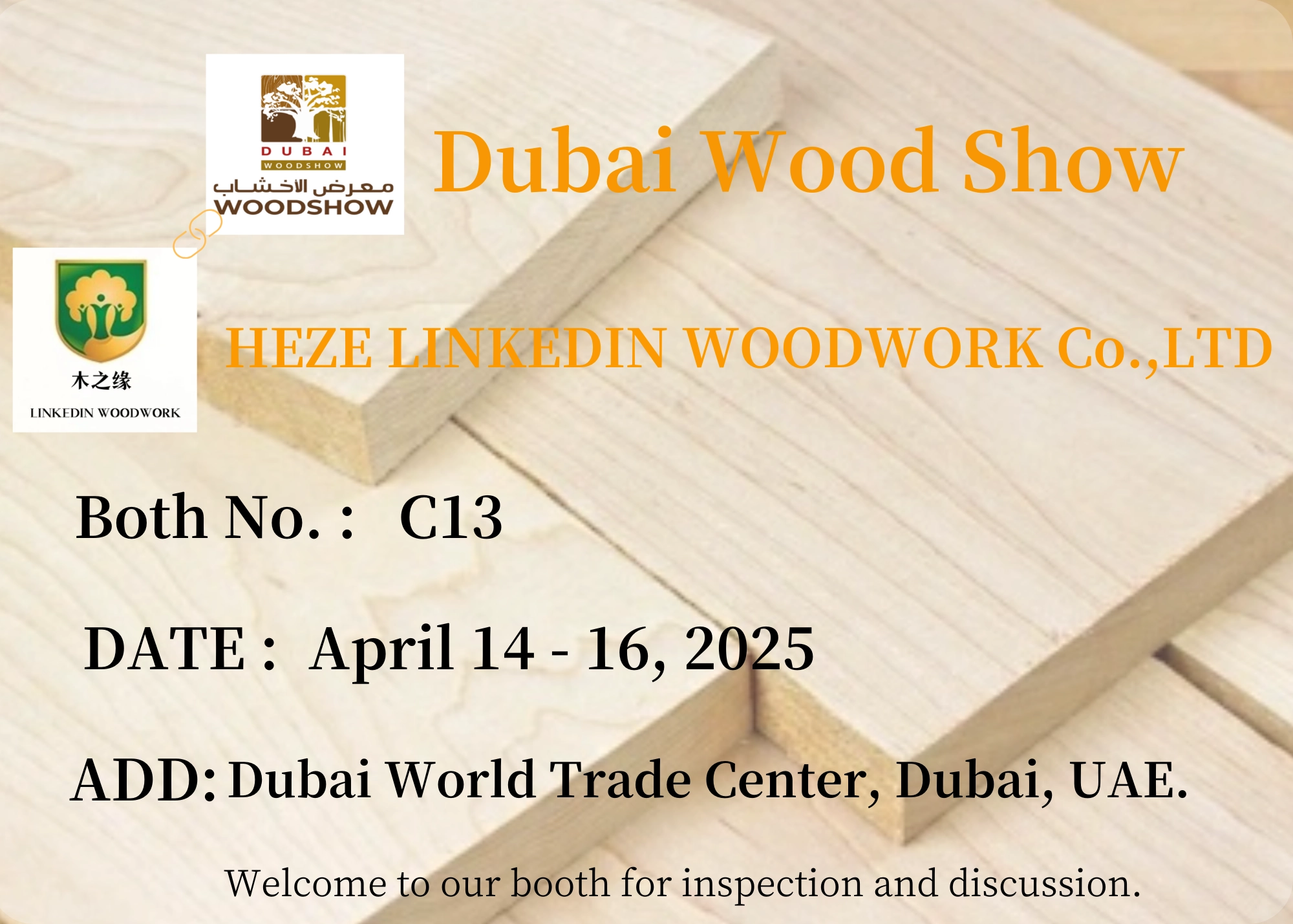 Shining at Dubai Woodworking Exhibition, Diversified Wood Products Wonderful Appearance