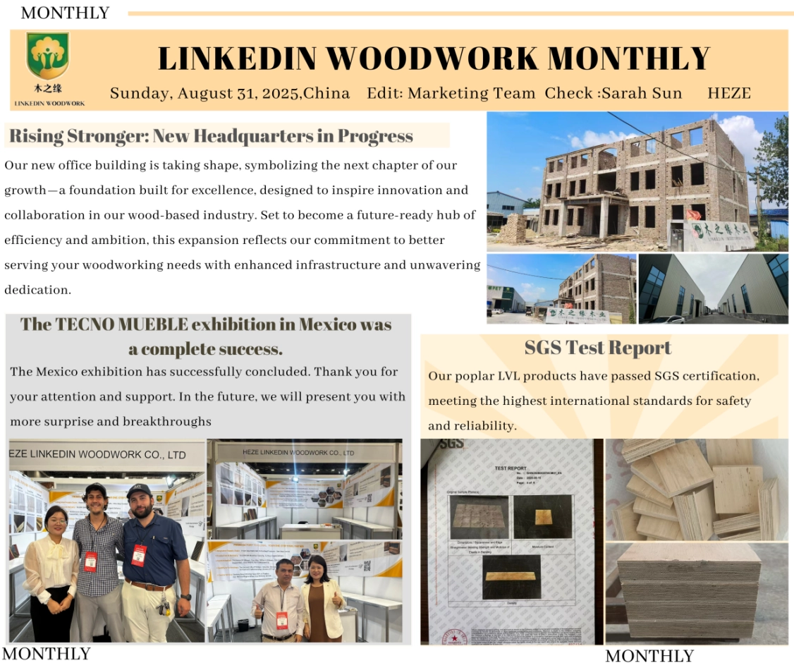 Résumé d'août de Heze Linkedin Woodwork: Croissance, certification et équipe Spirit Shine Résumé d'août de Heze Linkedin Woodwork: Croissance, certification et équipe Spirit Shine