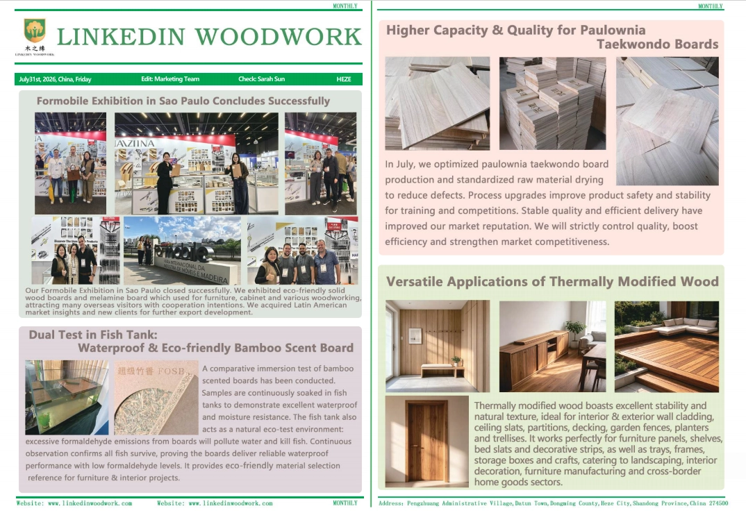 LinkedIn Woodwork July Monthly Report: Market Expansion, Technical Upgrade & Consistent Quality Control