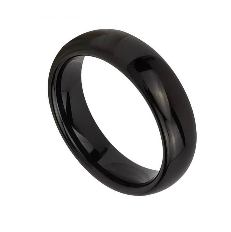 Wolframring auf Lager Beliebter 5 mm gewölbter schwarzer Wolframkarbidring Eheringe für Herren China Hersteller - KOPIE - tab4q4