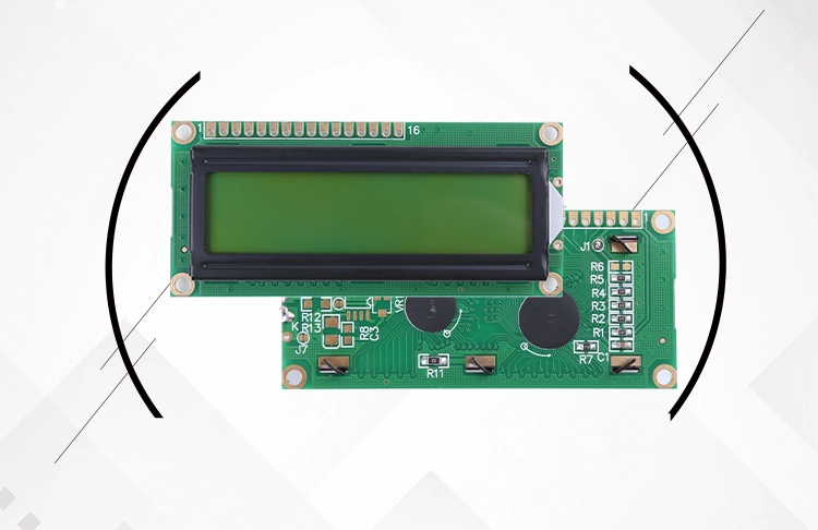 STN LCD 字符 16x2 LCD 屏幕 2x16 1602 LCD 显示屏 FM 发射机仪器应用 (WC1602B0)