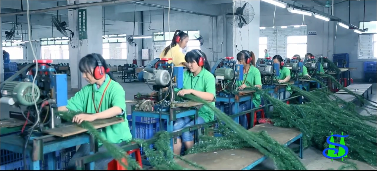 Cómo se hacen los árboles de Navidad/bolas. | Producción de tree、ball de Navidad