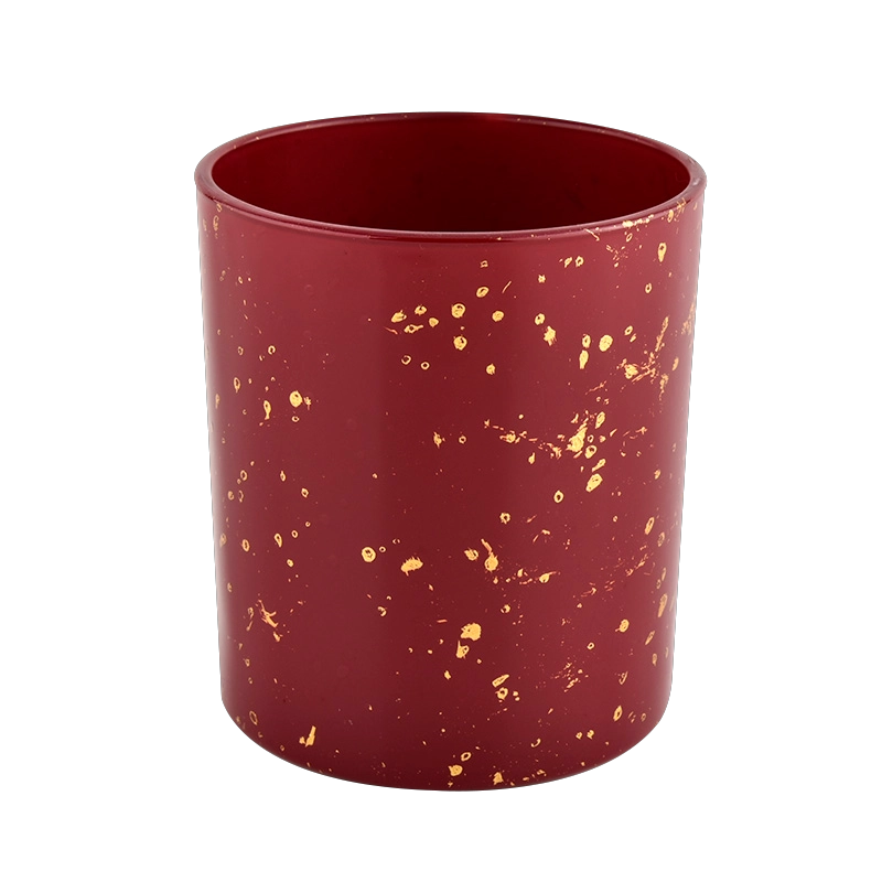 Wholesale red glass candle jar with high quality Wholesale red glass candle jar with high quality