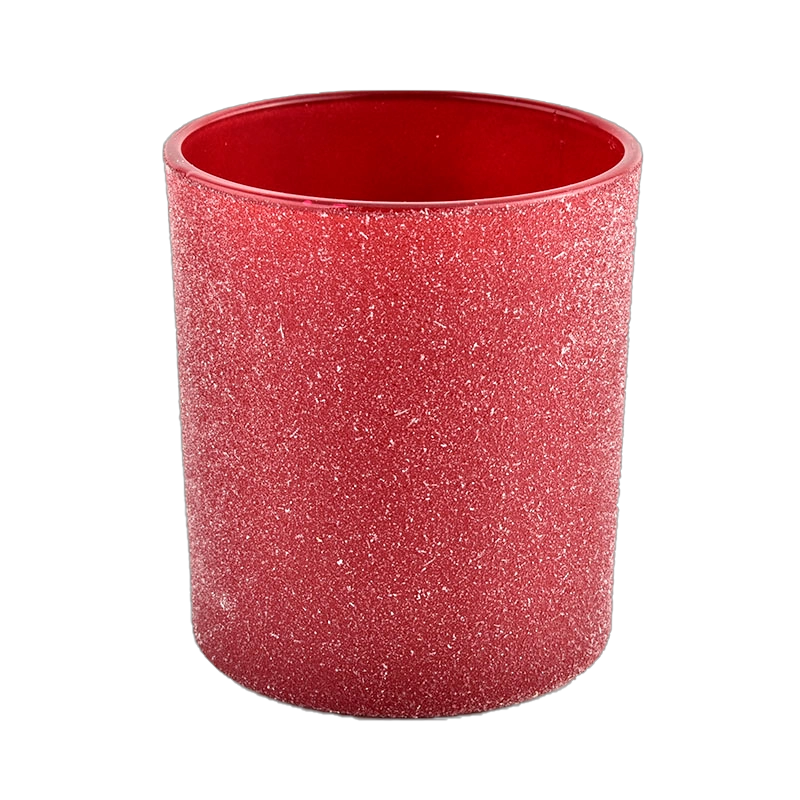 Wholesale Luxury Custom Empty Crimson Candle Holder Glass Candles Jars