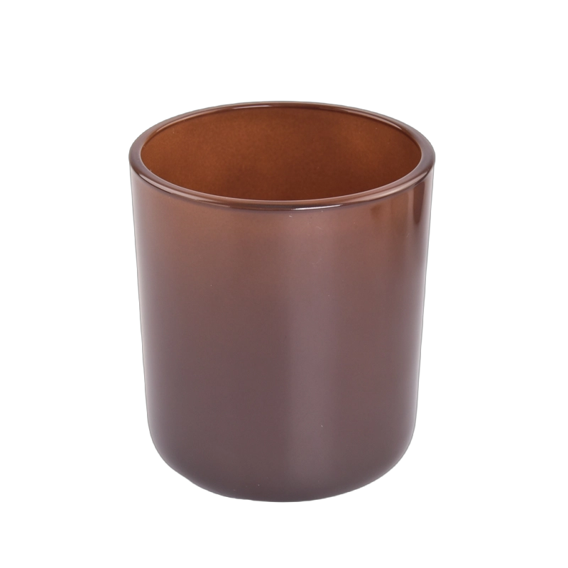 Amber Glass Candle Holders Customized 15oz Candle Glass Amber Glass Candle Holders Customized 15oz Candle Glass