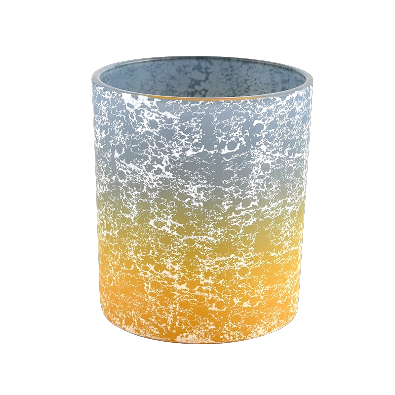 8oz ombre color glass candle jar wholesale
