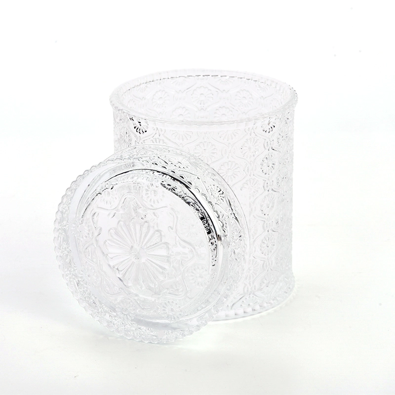 Hexagon Glass Candle Vessels with Lids Popular Hexagon Glass Jars Hexagon Glass Candle Vessels with Lids Popular Hexagon Glass Jars