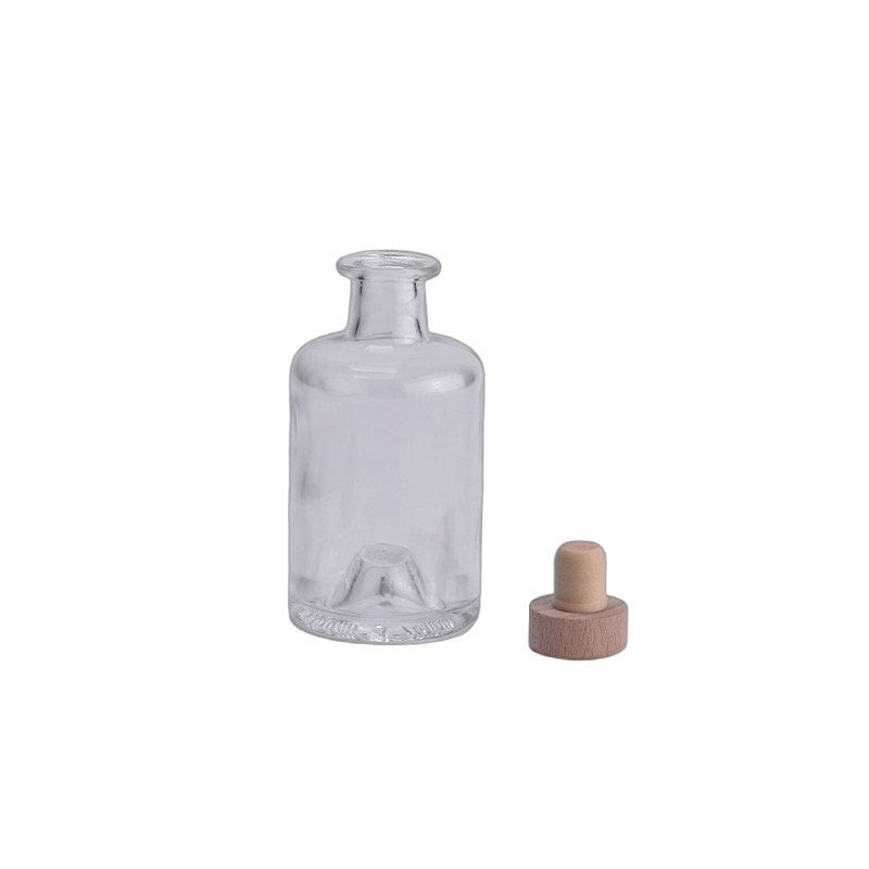 120ml clear glass reed diffuser bottle with stopper wholesale