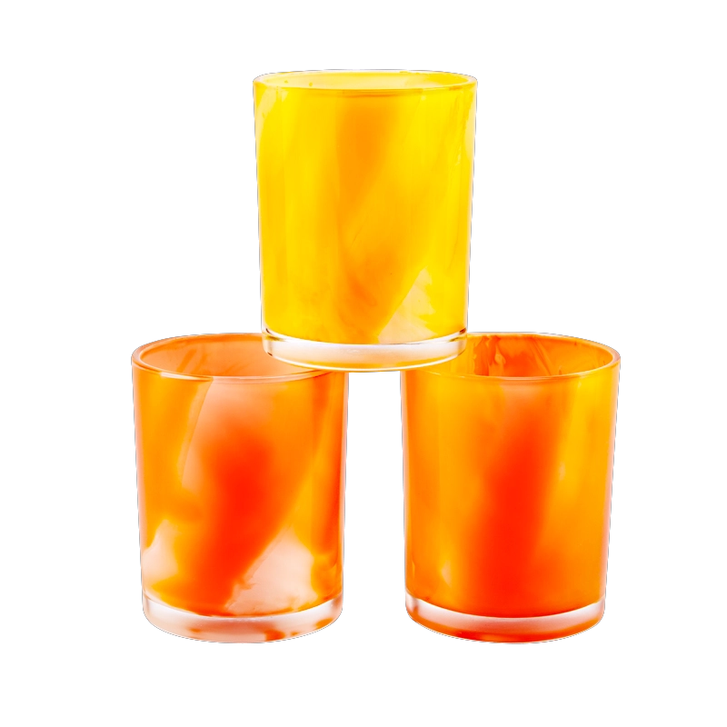 Custom Rainbow Color Glass Candle Holders Custom Rainbow Color Glass Candle Holders
