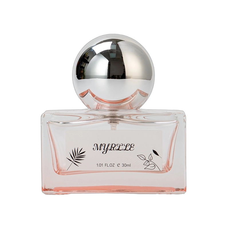 Whlolesale 30ml Luxury square Empty Glass Perfume Bottle with Silver Cap
