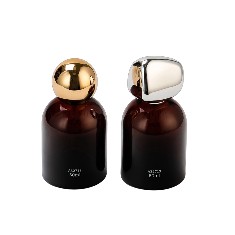 50ML Luxury Cylinder brown Glass Perfume Bottle Wholesale