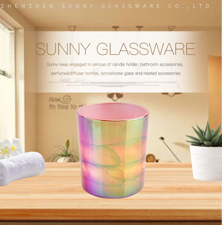 dependable quality custom 10oz colorful glass scented candle jar