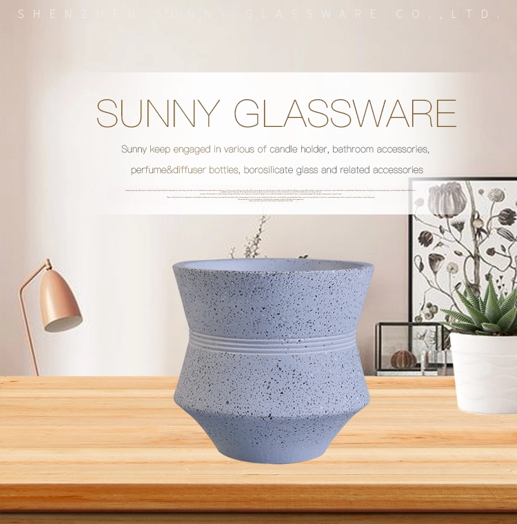 cement concrete szand unique 350ml 10oz candle holder