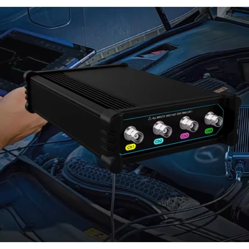 Micsig VATO2004 4-قناة 200 ميجا هرتز USB راسم الذبذبات 1GSa/s أخذ العينات الذاكرة 50Mpts أداة تشخيص السيارات