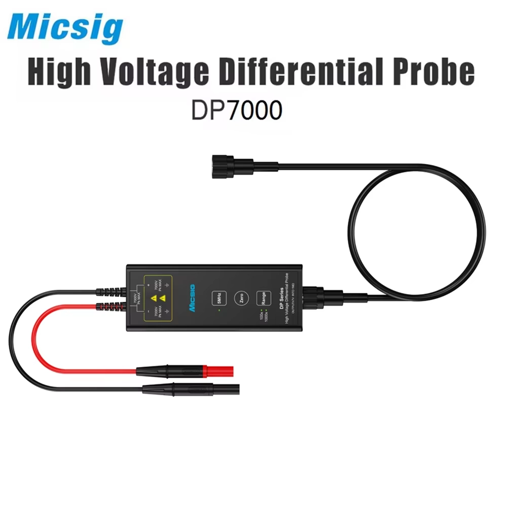 Micsig راسم الذبذبات مسبار تفاضلي عالي الجهد DP Series-DP700/DP1500/DP3000/DP7000 مع معدل عينة 100 مللي ثانية/ثانية