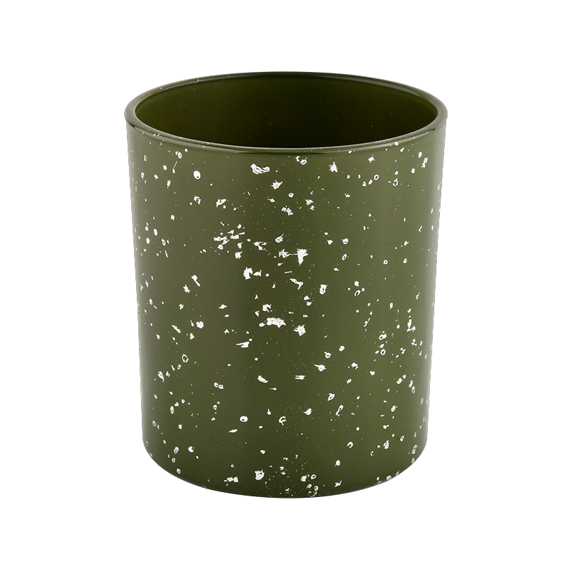 Green glass candle vessels for candle making supplier