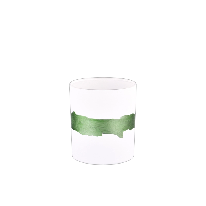 Wholesale home decor matte white candle glass jars