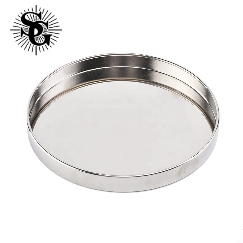 Sunny customized recycled silver metal tin lid for candle jar