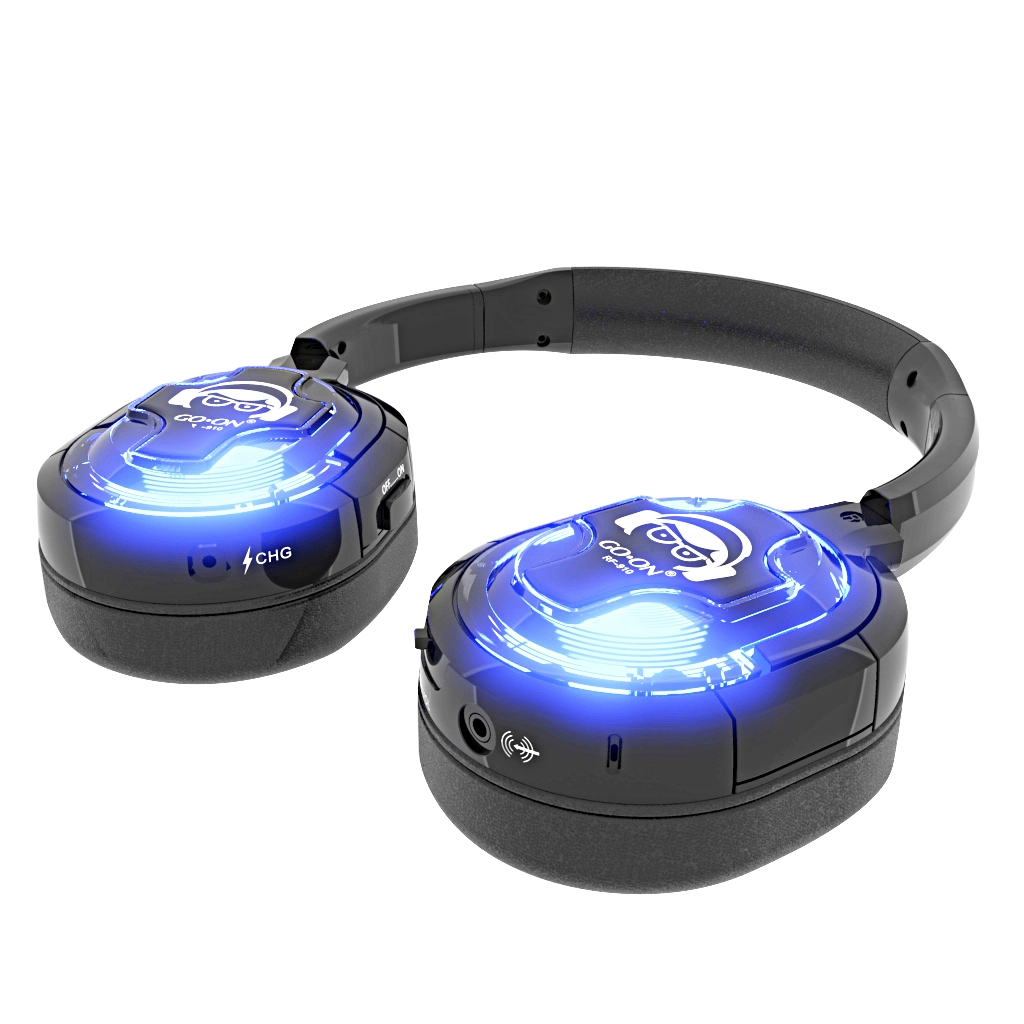 RF-910(MLC) El más nuevo auricular y transmisor inalámbrico de 10 canales para fiestas y conferencias Silent Disco