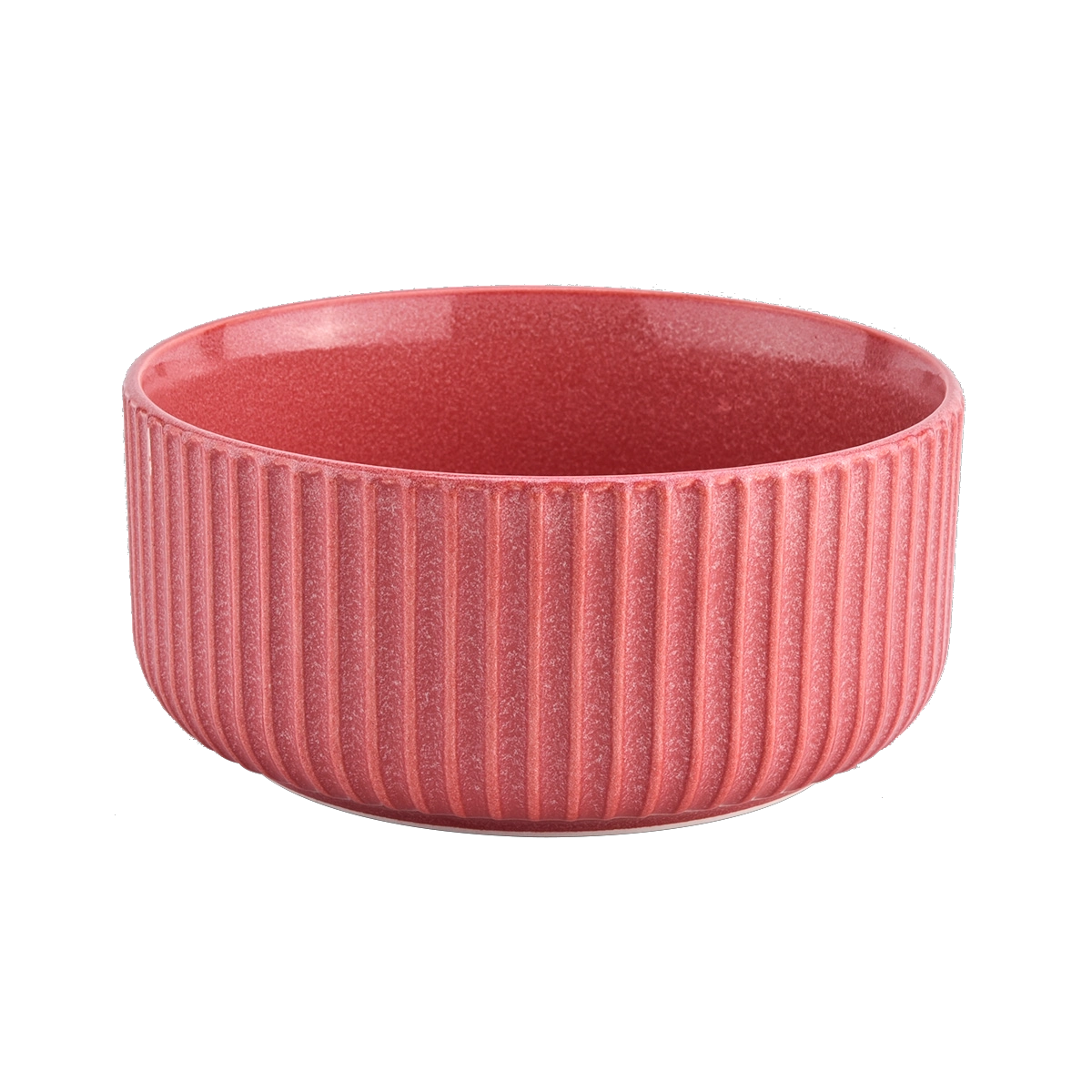 Large colorful glazed ceramic candle jars with stripe design Large colorful glazed ceramic candle jars with stripe design