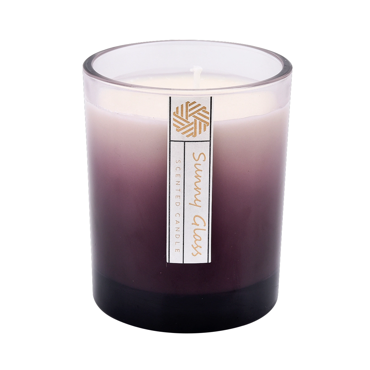 Custom candle glass jars gradient ramp decor 300ml