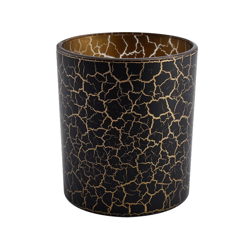 Crack surface glass candle jars wholesale - COPY - 1tddm0
