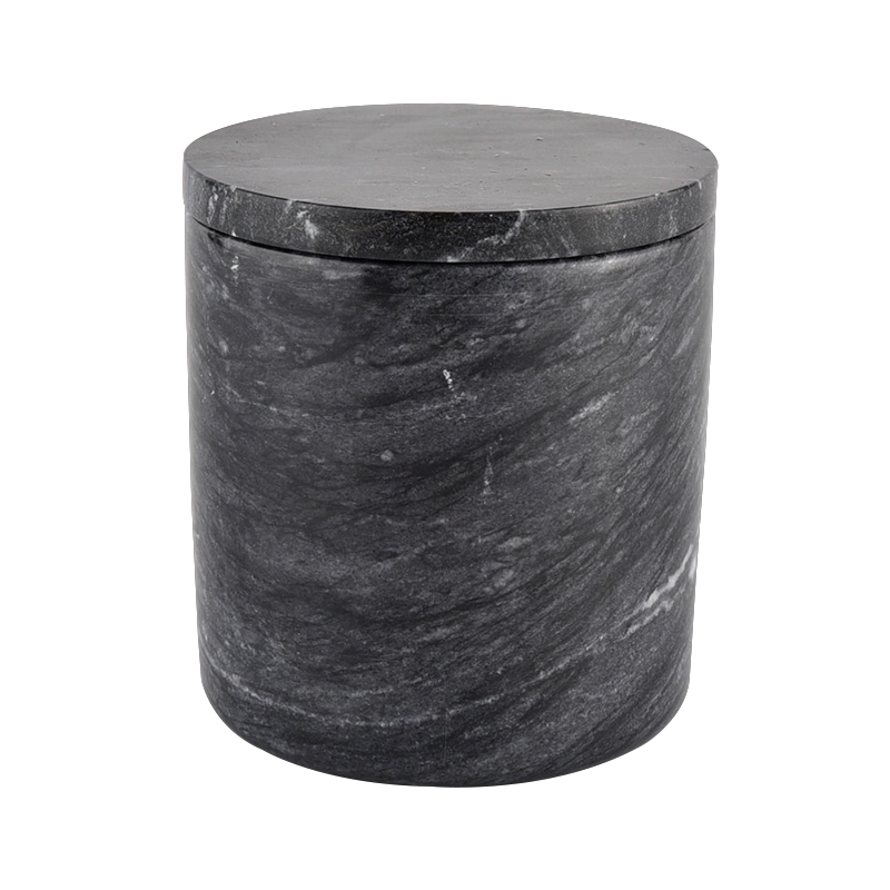 260g marble candle jar luxury marble candle holder with lids