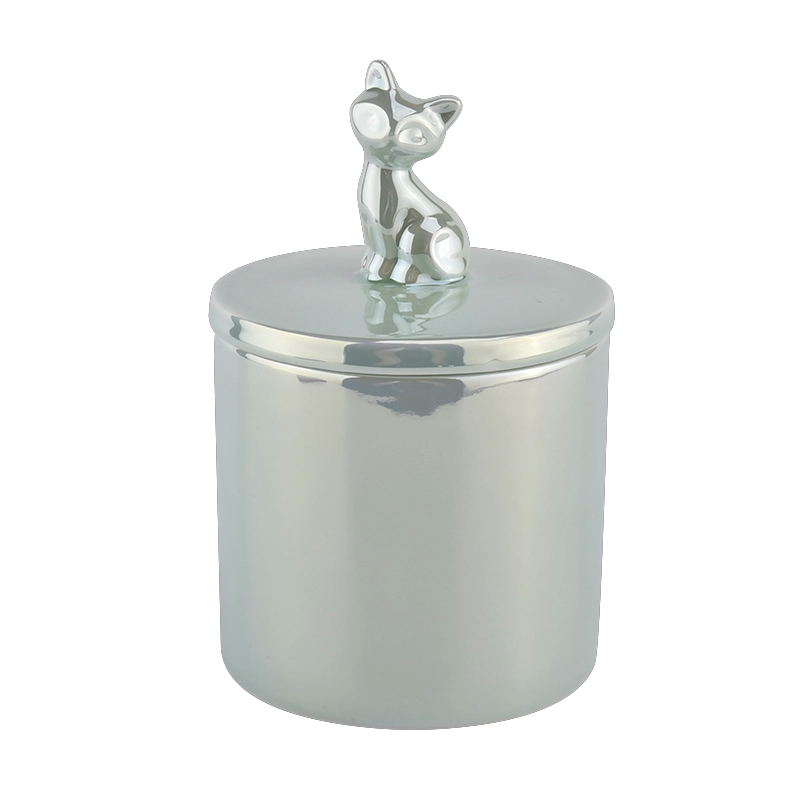 luxury animal ceramic candle jar with lid luxury animal ceramic candle jar with lid