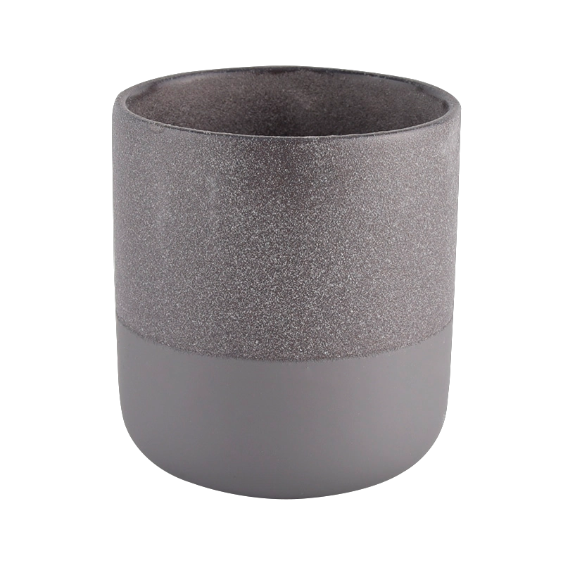 Newly design 400ml customized color and size ceramic candle jar for wedding