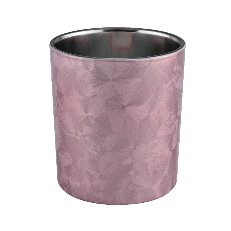 Popular 8oz 10oz cyliner glass candle holder for wholesale