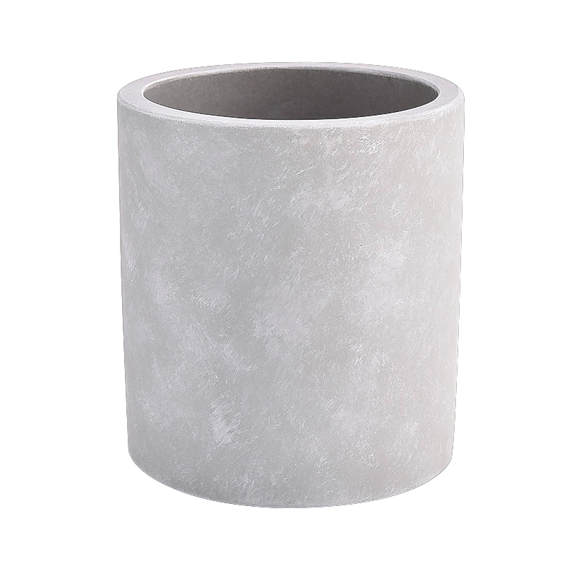 Luxury Grey Cement Jars for Candles for Home Decor Wholesale