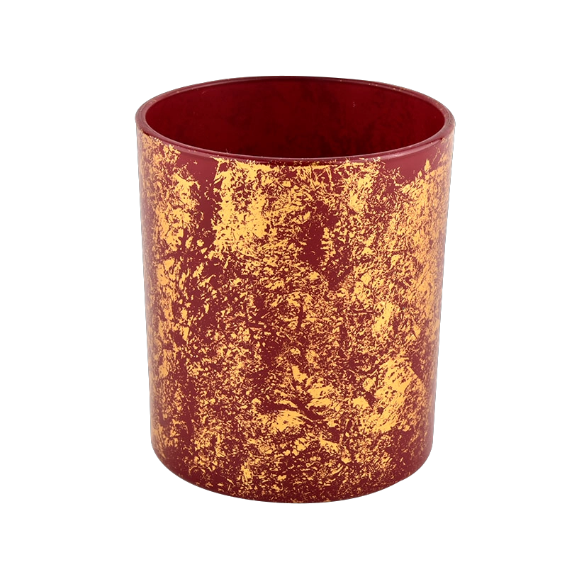 luxury red and gold glass candle jars luxury red and gold glass candle jars