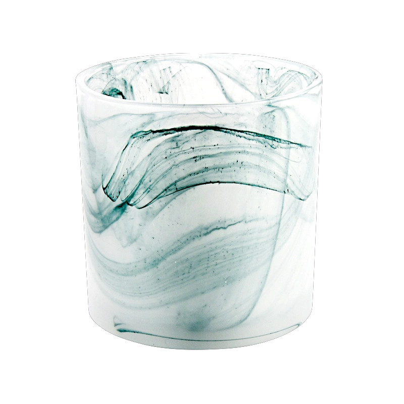 handmade Glass Candle jar empty candle vessels with home decor