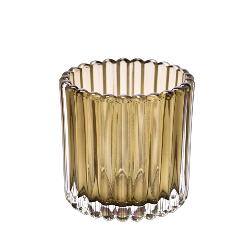 5oz glass candle jar with spraying color
