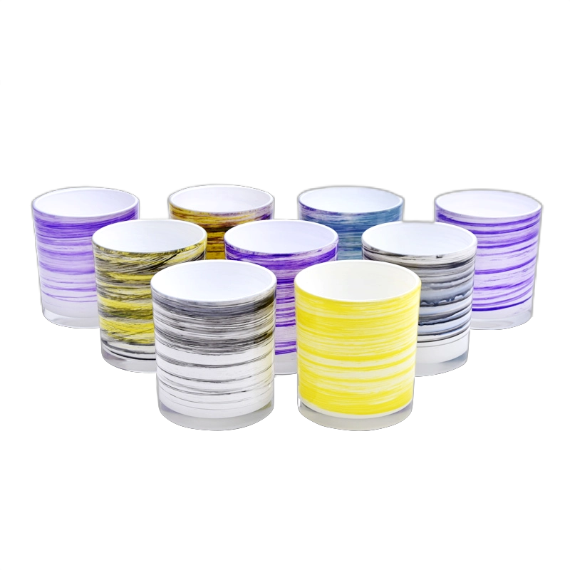 wholesale luxury unique empty 8oz 10oz scented candles glass vessels
