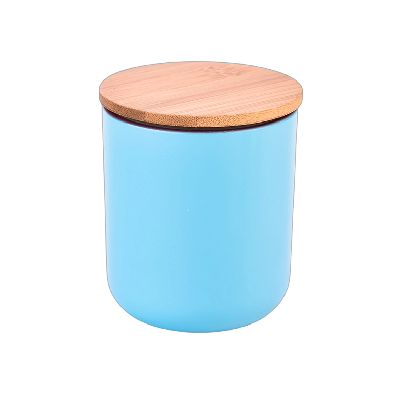 Luxury 7oz opaque color round bottom glass candle holder Luxury 7oz opaque color round bottom glass candle holder