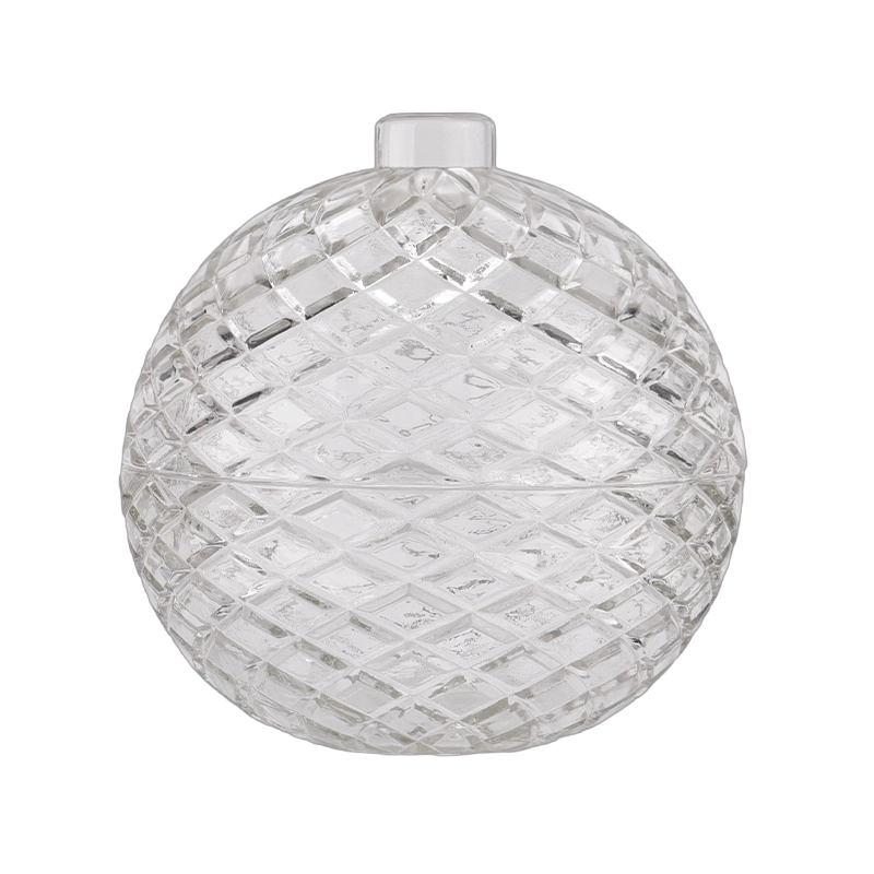 Wholesale 200ml 300ml christmas glass ball candle jar